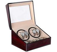 Unisex Watch Winder Table Device Winder Shake Motor Automatic Winding Double Head Watch Box 4+0 Electric Shaker