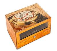 Unisex Watch Winder Watch for 4 Silent,4+6 Battery Oped Watches Winders Display Box StorageBrown