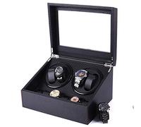 Unisex Watch Winder Watch Winder Boxes Carbon Fiber 4+6 Double Head Automatic Winding Motor Box Power Button High-Grade