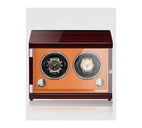 Unisex Watch Winder Winder for 2 Watches Piano Paint Anti-Magnetic Ultra-Quiet Watch Shaker with Vertical Winding Induction LED Light