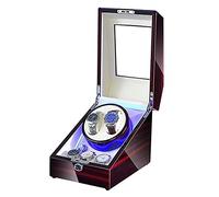 Unisex Watch Winder Winder for Automatic Watches with Extra Watch Storages Quiet Motor LED Illumination 5 Rotation Mode Settings