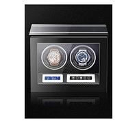 Unisex Watch Winder Winder for Fingerprint Lock Touch Screen Remote Control Anti-Magnetic Ultra-Quiet Watch Shaker LED Light 2 Watches