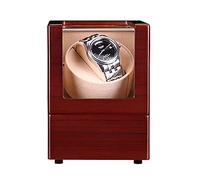 Unisex Watch Winder Winder Household Shaker Mechanical Automatic Rotator Device Dark Red Texture Swinger Watch Wind
