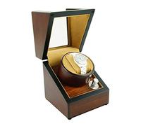 Unisex Watch Winder Winder, Shake Table Device Wood Grain Single Head Turntable Shaker Watch Collection Storage Box