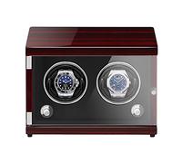 Unisex Watch Winder Winders Plug-in/Battery Style Vertical Shaker Automatic Mechanical Watch Winding Box Quiet with Light-Sensi