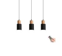 Unisex Watch Winder Wireless Ed Pendant Light for Kitchen Island Dining Room Bedroom Hallway No Wiring Needed Black Chandelier Fixture with Remote Control for Easy Operat and Stylish Lighting So