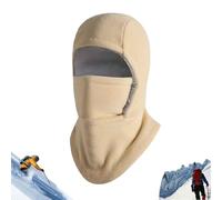 Unisex Windproof & Warm Balaclavas,Winter Warmth 3-in-1 Hat Face Mask,One-Piece Hood Face Covers Neck Warmer Ear Protection (Khaki)