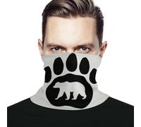Unisexe Bandana Empreinte De Patte d'ours avec Ours Headwrap Unique Tube Bandeaux Multi-Usage Balaclava pour Course À Pied Escalade Yoga