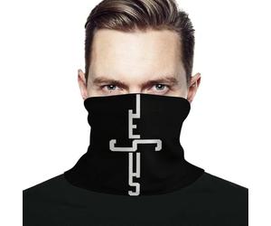 Unisexe Bandeau Magique Christianisme Vintage du Christ Jésus Echarpe Tête Pirate Multi-Usage Couvre-Chef Élastique Cache-Col pour Randonnée Escalade Course À Pied