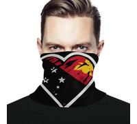 Unisexe Bandeaux Guinée Papouasie-Nouvelle-Guinée Drapeau Cœur Echarpe Tête Pirate Microfibre Balaclava Multi-Usage Bandana pour Course À Pied Escalade Bike