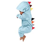 Unisexe BB Grenouillres Combinaison Barboteuses Mignon Costume de Enfants Barboteuse Mode Combi Enfant Jumpsuit Tenue Manches Longues Manteau Capuche pour Bebe Garcon 9-12 Mois