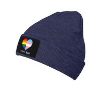 Unisexe Beanie pour Homme Fier allié fierté LGBT transgenre Drapeau Coeur Bonnet Chapeau Tricot Extensible Beanie Tricoté pour Cyclisme Adultes Ski