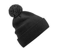 Beechfield Bonnet Snowstar Unisexe Taille Unique Noir