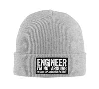 Unisexe Bonnet d'hiver Tricoté Ingénieur, Je ne discute Pas, j'explique Simplement Pourquoi J'Ai Raison Bonnets en Tricot Chaud Beanie Tricoté pour Ski Cyclisme Femme