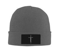 Unisexe Bonnet d'hiver Tricoté Jésus Croix Dieu Christianisme Foi Bonnet Hiver Chaud Tricot Chaud Chapeau d'hiver Tricoté pour Ski Femme Cyclisme