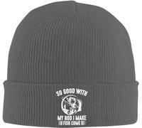 Unisexe Bonnet Tricoté,Je suis Tellement Bon avec Ma Canne Que Je Fais Jouir Les Poissons,Bonnets en Tricot,Léger Beanie Tricoté pour Adultes,Sports,Ski
