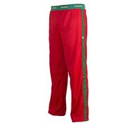Unisexe Brazil Drapeau Vert Rouge Capoeira Enfants Ados Arts Martiaux Élastique Sport Pantalon - Rouge, 5-6 Ans