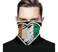 Unisexe Cache-Col Côte D'Ivoire Drapeau Ivoirien Cœur Echarpe Tête Pirate Multi-Usage Décoration Faciale Unique Protection du Visage pour Course À Pied Motorcycle Sports