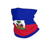 Unisexe Cache-Col Drapeau D'Haïti Headwrap Unique Bandana Respirant Bandeaux pour Motorcycle Ski Randonnée
