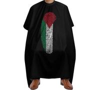 Unisexe Cape de Coupe de Cheveux, Doigt du drapeau de la Palestine, Tablier de Coiffure Professionnelle Cape de Cheveux pour Hommes Femmes Adolescents