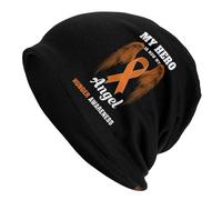 Unisexe Capuche Tricotée Mon Héros Est Maintenant Mon Ange Sensibilisation À La Faim Bonnet De Nuit Classique Bonnet d'hiver Tricoté pour Ski, Le Sport, Le Camping