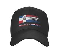 Unisexe Casquette Baseball Drapeau De La République Dominicaine Casquette Trucker Vintage Snapback Casquette Protection Solaire Trucker Cap pour Adulte Sport Camping