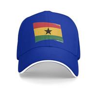 Unisexe Casquette De Baseball avec Sport Casual Pare Soleil Ghana Drapeau Nationalcasquette De Baseball Sun Protection Casquettes De Golf Polyester Chapeau De Réglable