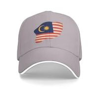 Unisexe Casquette De Baseball avec Sport Casual Pare Soleil Malaisie Drapeau Nationalcasquette De Baseball Sun Protection Casquettes De Golf Polyester Chapeau De Réglable