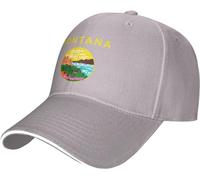 Unisexe Casquette De Baseball Drapeau du Montana Chapeau Respirant Baseball Cap Plat Casquette Trucker pour Running Golf Cyclisme