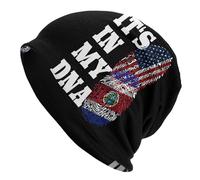 Unisexe Casquette De Cyclisme Costa Et USA L'Amérique Est dans Mon Adn Chapeau De Ski Classique Bonnet De Nuit pour Running, Cyclisme, Le Camping