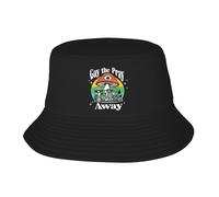 Unisexe Casquette Visière Grenouille Drôle Champignon Gay Le Prier Loin Chapeau De Pêcheur Pliable Bob Confortable Chapeaux De Plage pour Voyage Camping Été