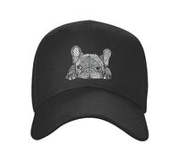 Unisexe Chapeau de Soleil Classique Français Bulldog Casquette de Baseball Hommes Femmes Réglable Unisexe Frenchie Chien Papa Chapeau Extérieur Snapback Caps Trucker Chapeaux Cadeau