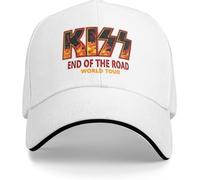 Unisexe Chapeau de Soleil Kiss Band Fin de la Route Tour du Monde Été Casquettes de Baseball Hommes Adulte Mâle Plage Golf Chapeau Casquette À visière Pâques Équitation Anniversaire