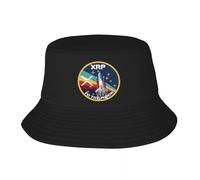 Unisexe Chapeau de Soleil Ondulation Personnalisée XRP Crypto Monnaie Mission Spatiale Seau Chapeau Femmes Hommes Bitcoin Crypto en Plein Air Soleil Été Pêche Cap Cadeau