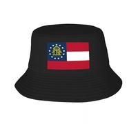 Unisexe Chapeau de Soleil Personnalisé Géorgie Drapeau Seau Chapeau Femmes Hommes Géorgien Extérieur Soleil Été Camping Cap Cadeau