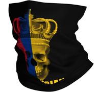 Unisexe Chapeaux Demi-Visage Crâne Drapeau du Maroc Echarpe Gaiter Bandana 26X30cm pour Randonnée,Course à Pied,Cyclisme