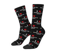 Unisexe Chaussettes De Sports J'Aime La Ville De Rio De Janeiro Socks Respirantes Homme Chaussettes Pour Courir Femme Training 40Cm