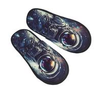 Unisexe Chaussons Homme Femme Astronaute De L'Espace Chaussons Pour Homme Et Femme Chaude Pantoufle Confortable Hiver Chaud Pantoufles Pour Salon Chambre Interieur M