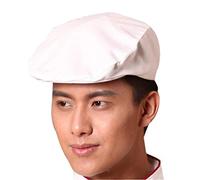 Unisexe Coton Beret Toque Respirant Cap Cuisine Workwear Cuisson Casquettes Chef de Accessoires pour Femmes Hommes