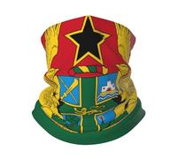 Unisexe Couvre-Chef Drapeau du Ghana Décoration Faciale Respirant Balaclava Multi-Usage Cache-Col pour Escalade Sports Bike