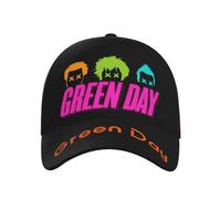 Unisexe Day Rock Band Green Music Casquettes de baseball classiques réglables à bord incurvé Chapeau de soleil de camping tendance, T-1., Taille unique