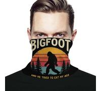 Unisexe Décoration Faciale Bigfoot Rétro Coucher De Soleil Sasquatch Couvre-Chef Respirant Headwrap Anti-Solaire Balaclava pour Sports Ski Bike