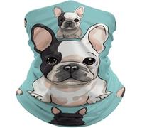 Unisexe Décoration faciale,Mignon Chien de Vache français,Bandeau Magique étanche à la poussière Bandana pour Cyclisme Adulte Vélo 26X30cm