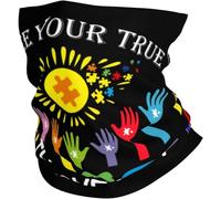 Unisexe Écharpe Demi-Visage La Prise de Conscience de l'Autisme - C'est Bon d'être différent Headwrap Cache-Col 26X30cm pour Cyclisme,Sports,Vélo