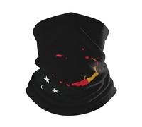 Unisexe Echarpe Gaiter Carte du Drapeau De La Papouasie-Nouvelle-Guinée Bandeau Magique Élastique Tube Bandeaux Anti-Solaire Protection du Visage pour Yoga Sports Motorcycle