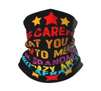 Unisexe Echarpe Gaiter Fais Attention À Ce Que Tu Me Dis, Ma Grand-Mère Est Folle Bandeaux Ultra-Douce Bandeau Magique Unique Protection du Visage pour Ski Escalade Randonnée