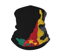 Unisexe Echarpe Tête Pirate Carte du Drapeau du Cameroun Décoration Faciale Multi-Usage Protection du Visage Microfibre Tube Bandeaux pour Ski Randonnée Escalade
