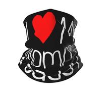 Unisexe Echarpe Tête Pirate J'aime Ma Maman Et Mon Papa Echarpe Gaiter Élastique Headwrap Multi-Usage Décoration Faciale pour Yoga Sports Escalade