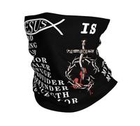 Unisexe Écharpe Tube,Jésus est Mon Tout, Mon Dieu, Mon Seigneur, Mon Sauveur.,Bande de Cheveux Élastique Headwrap pour Sports Femme Adulte 26X30cm