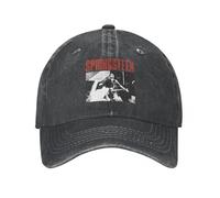 Unisexe et à la Mode Bruce The E Street Band Springsteen Thunder Road Casquettes de Baseball en détresse Chapeaux lavés Casquette Outdoor Adjustable Fit Snapback Cap Sports Cadeaux de Plein air